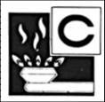 Symbol der Brandklasse C