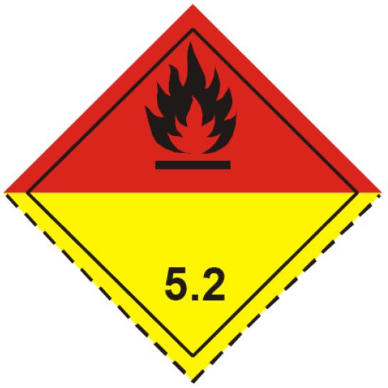 Gefahrenzettel Organische Peroxide