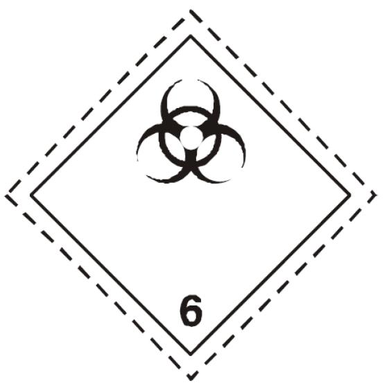 Gefahrenzettel Ansteckungsgef&auml;hrliche Stoffe