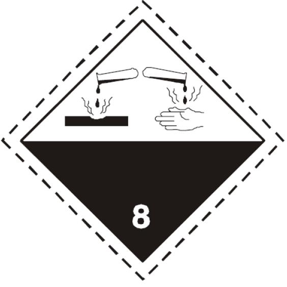 Gefahrenzettel &Auml;tzende Stoffe