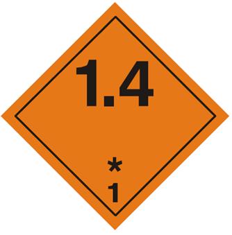 Gefahrenzettel Explosive Stoffe